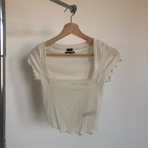Urban Outfitters Cream Crop Top